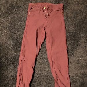Maroon Jeans